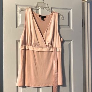 NWOT Inc dusty pink dressy rayon tee